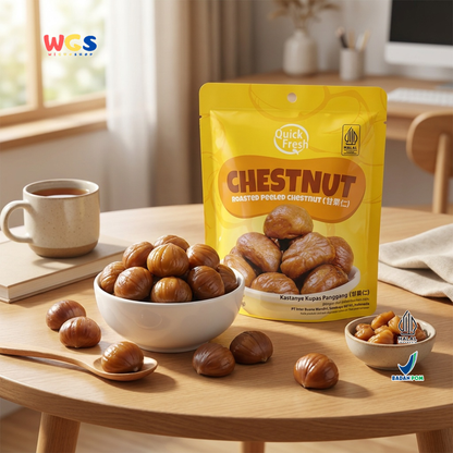 Quick Fresh Roasted Chestnut 100g (2 Sachets @50g) – Ready-to-Eat &amp; Healthy Peeled Roasted Chestnuts