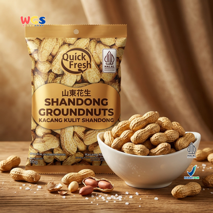 Quick Fresh Shandong Groundnut 110g - Kacang Kulit Shandong Gurih Renyah