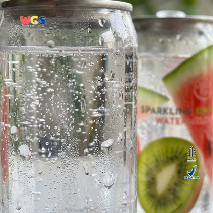 Quick Fresh Sparkling Kiwi Watermelon 350ml Refreshing, Low-Calorie Fruit Flavored Soda Drink