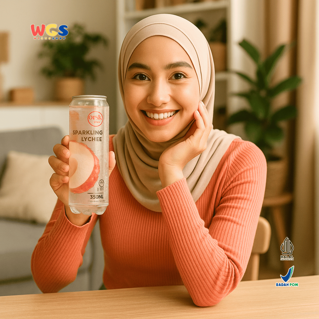Quick Fresh Sparkling Lychee 350ml Minuman Bersoda Rasa Leci Segar dan Ringan
