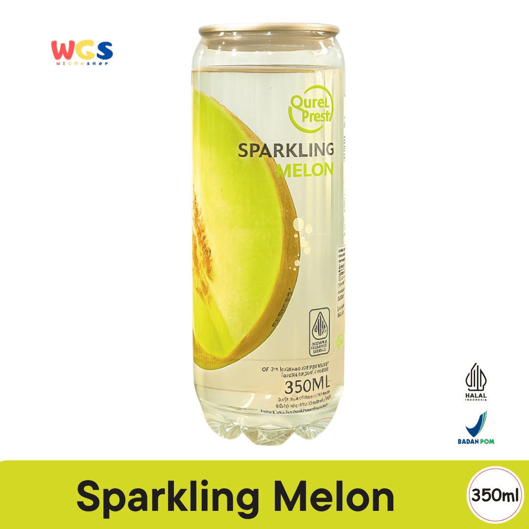 Quick Fresh Sparkling Melon 350ml - Minuman Bersoda Rasa Melon Segar Rendah Kalori