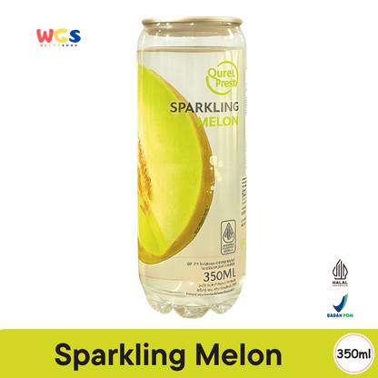 Quick Fresh Sparkling Melon 350ml - Minuman Bersoda Rasa Melon Segar Rendah Kalori