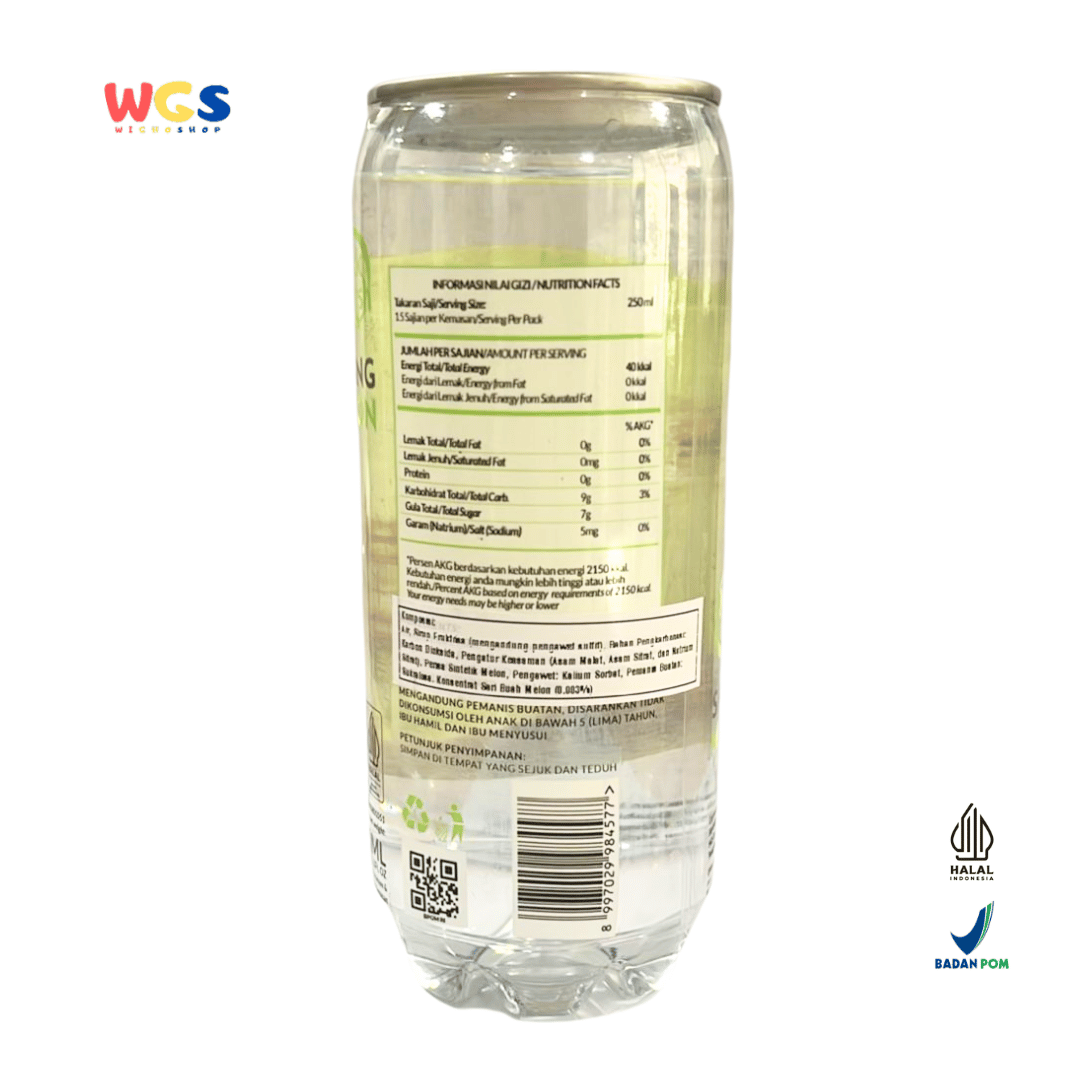 Quick Fresh Sparkling Melon 350ml - Minuman Bersoda Rasa Melon Segar Rendah Kalori