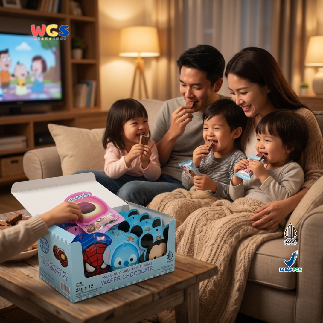 Quick Fresh Wafer Chocolate Hazelnut Cream Crisp Malt 24g x 12 Box Snack Coklat Halal