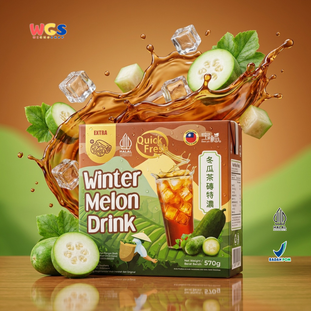 Quick Fresh Winter Melon Drink Extra 570g - Bahan Minuman Es Kundur Taiwan