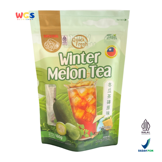 Quick Fresh Winter Melon Tea 160g - 8 Sachet x 20g - Teh Labu Khas Taiwan dengan Rasa Autentik