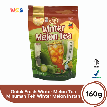 Quick Fresh Extra Winter Melon Tea 160g (8 Sachet x 20g) - Minuman Teh Winter Melon Instan