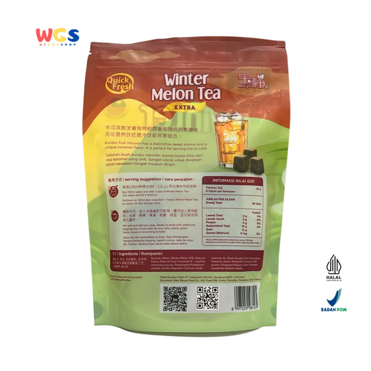 Quick Fresh Extra Winter Melon Tea 160g (8 Sachet x 20g) - Minuman Teh Winter Melon Instan