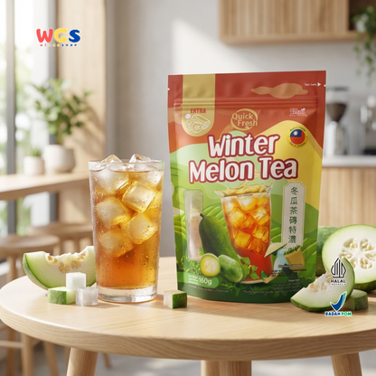 Quick Fresh Extra Winter Melon Tea 160g (8 Sachet x 20g) - Minuman Teh Winter Melon Instan