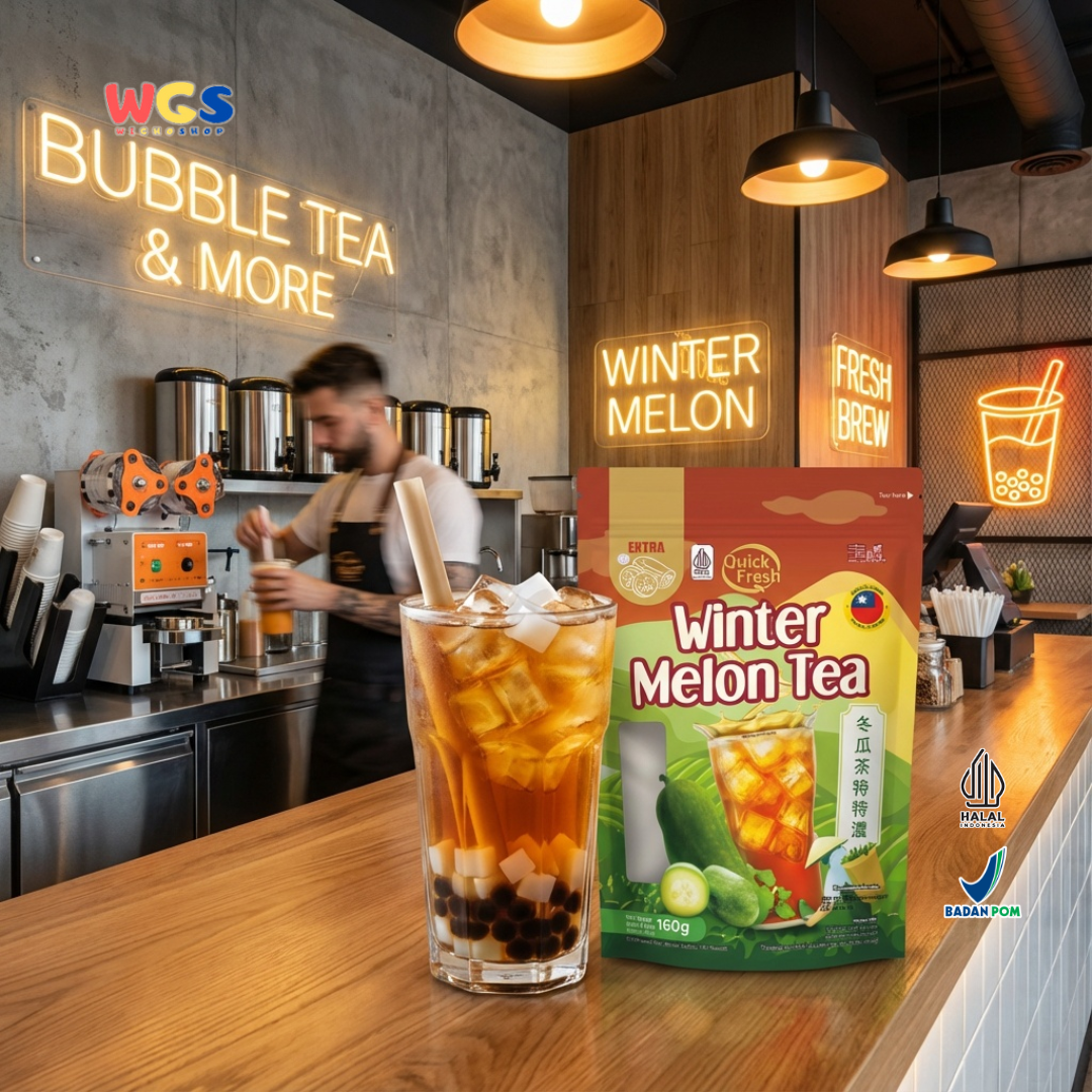 Quick Fresh Extra Winter Melon Tea 160g (8 Sachet x 20g) - Minuman Teh Winter Melon Instan