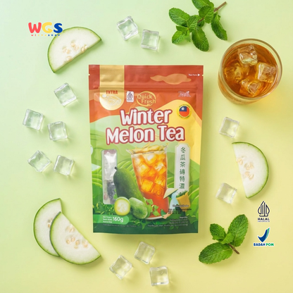 Quick Fresh Extra Winter Melon Tea 160g (8 Sachet x 20g) - Minuman Teh Winter Melon Instan