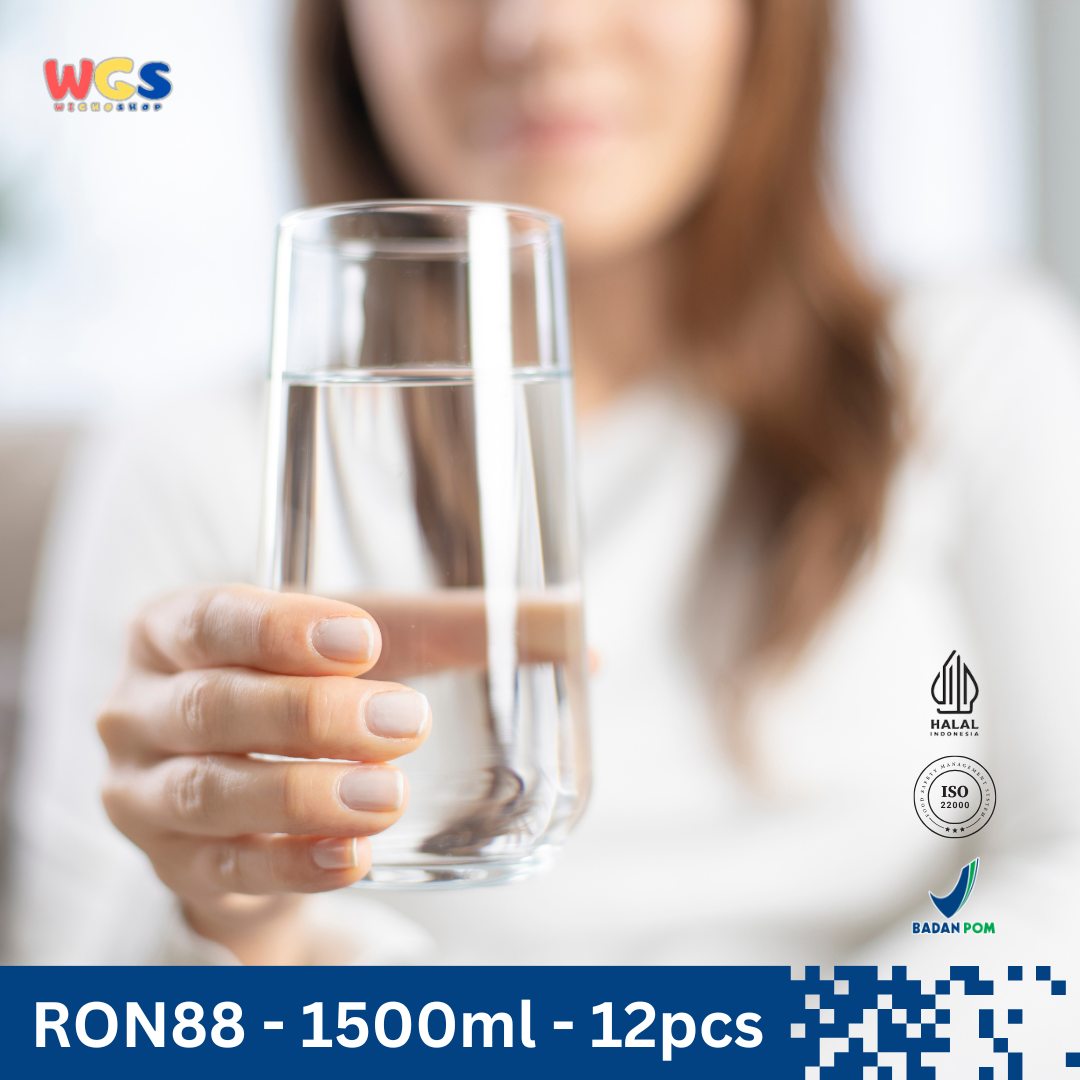 RON88 Mineral Water Bottles 1.5L (12 pcs) – Pure Mountain Water in Large Packaging