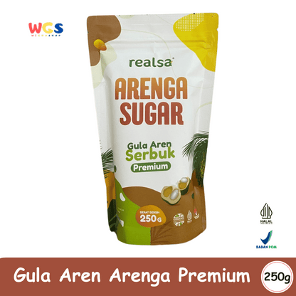 Realsa Arenga Sugar 250g – Gula Aren Serbuk Premium Alami, Sehat dan Organik