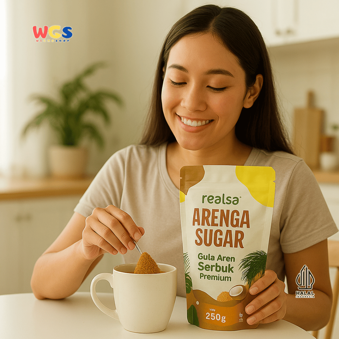 Realsa Arenga Sugar 250g – Gula Aren Serbuk Premium Alami, Sehat dan Organik