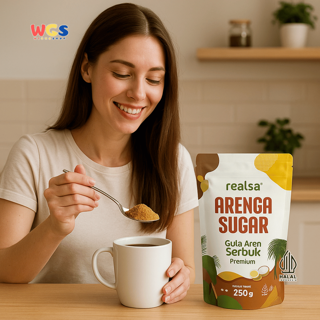 Realsa Arenga Sugar 250g – Gula Aren Serbuk Premium Alami, Sehat dan Organik