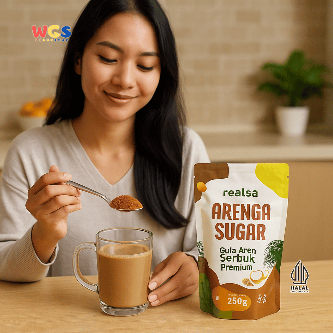 Realsa Arenga Sugar 250g – Gula Aren Serbuk Premium Alami, Sehat dan Organik