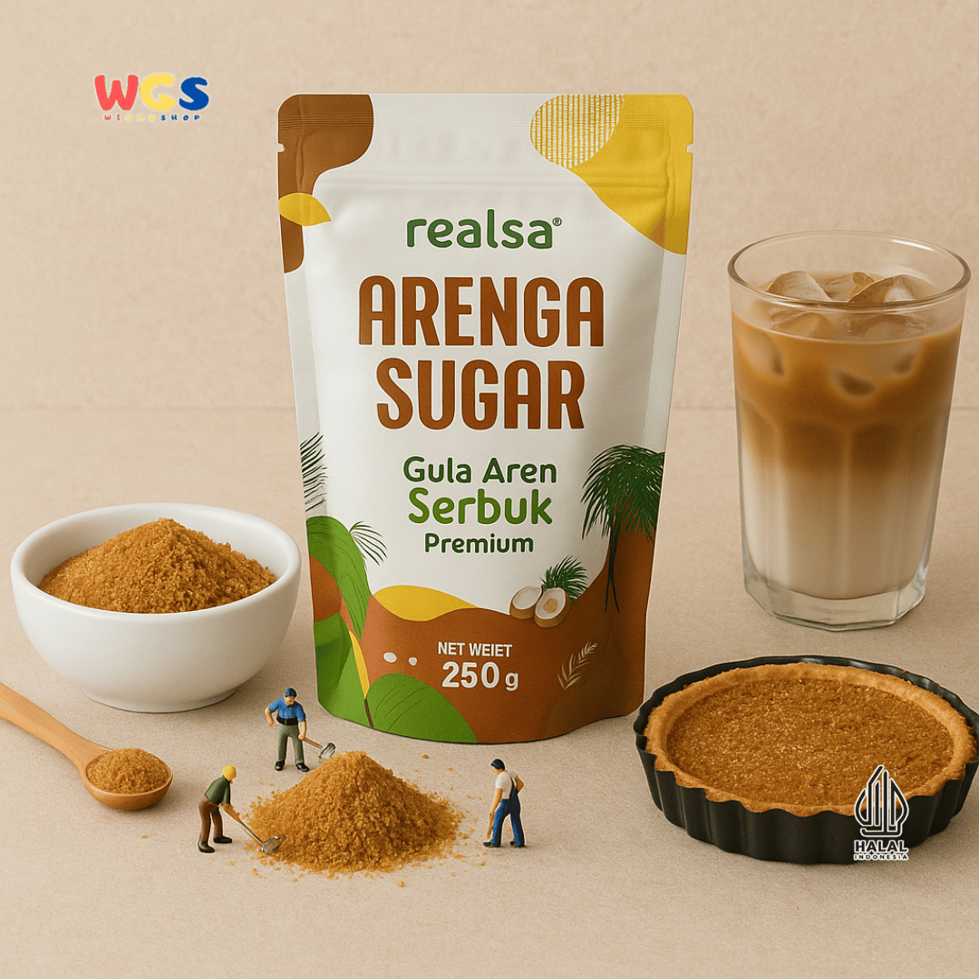 Realsa Arenga Sugar 250g – Gula Aren Serbuk Premium Alami, Sehat dan Organik