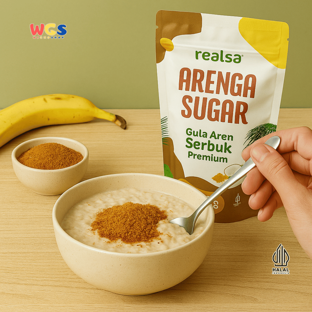 Realsa Arenga Sugar 250g – Gula Aren Serbuk Premium Alami, Sehat dan Organik