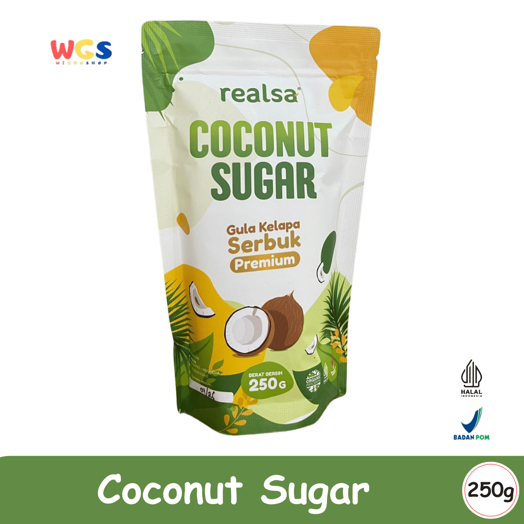 Realsa Organic Coconut Sugar 250g – Pemanis Alami Sehat dari Nira Kelapa