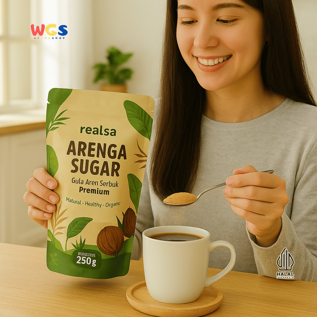 Realsa Organic Coconut Sugar 250g – Pemanis Alami Sehat dari Nira Kelapa