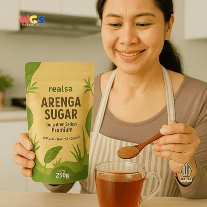 Realsa Organic Coconut Sugar 250g – Pemanis Alami Sehat dari Nira Kelapa