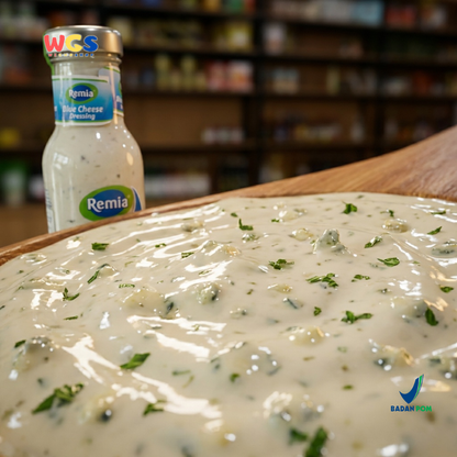 Remia Blue Cheese Dressing 250ml - Saus Salad Premium dengan Blue Cheese dan Parsley untuk Salad & Steak