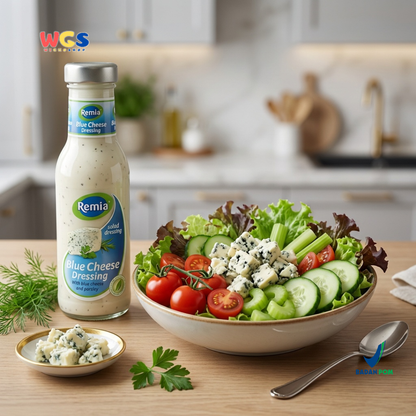 Remia Blue Cheese Dressing 250ml - Saus Salad Premium dengan Blue Cheese dan Parsley untuk Salad & Steak