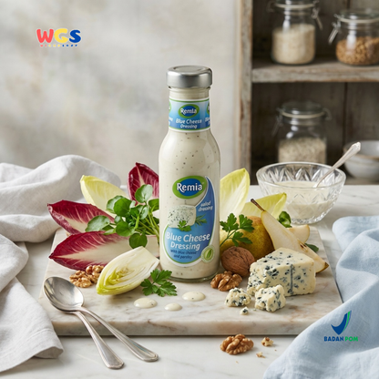 Remia Blue Cheese Dressing 250ml - Saus Salad Premium dengan Blue Cheese dan Parsley untuk Salad & Steak