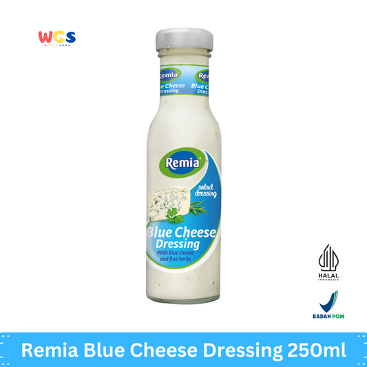 Remia Blue Cheese Dressing 250ml – Saus Keju Biru Creamy untuk Salad, Daging Panggang, dan Burger