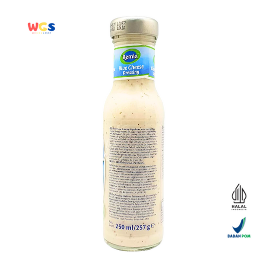 Remia Blue Cheese Dressing 250ml – Saus Keju Biru Creamy untuk Salad, Daging Panggang, dan Burger