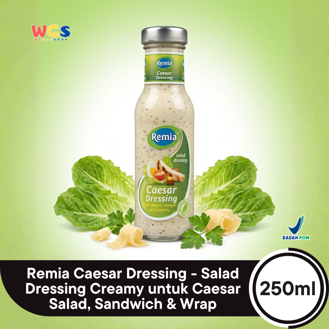 Remia Caesar Dressing 250ml - Salad Dressing Creamy untuk Caesar Salad, Sandwich & Wrap