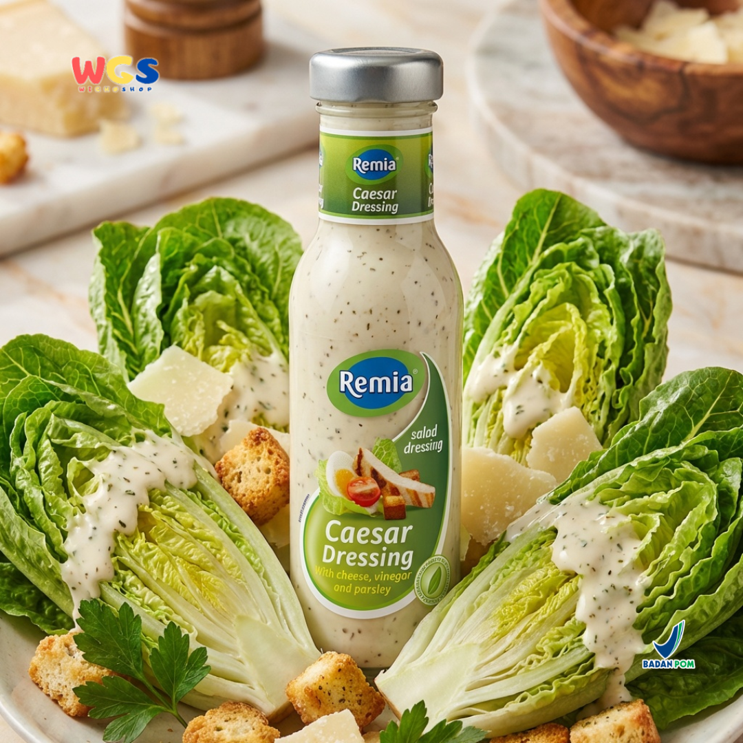 Remia Caesar Dressing 250ml - Salad Dressing Creamy untuk Caesar Salad, Sandwich & Wrap