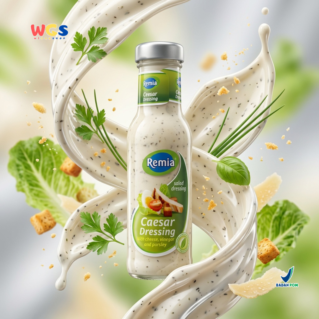 Remia Caesar Dressing 250ml - Salad Dressing Creamy untuk Caesar Salad, Sandwich & Wrap