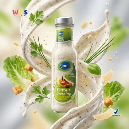 Remia Caesar Dressing 250ml - Salad Dressing Creamy untuk Caesar Salad, Sandwich & Wrap