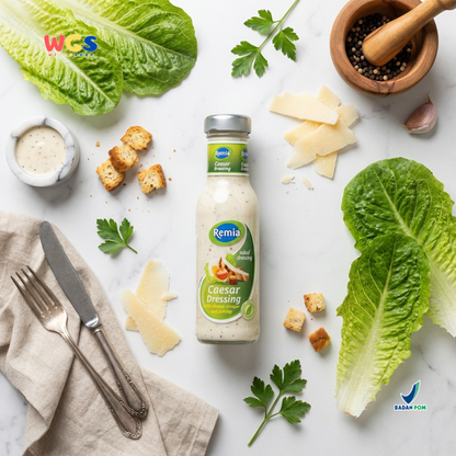 Remia Caesar Dressing 250ml - Salad Dressing Creamy untuk Caesar Salad, Sandwich & Wrap