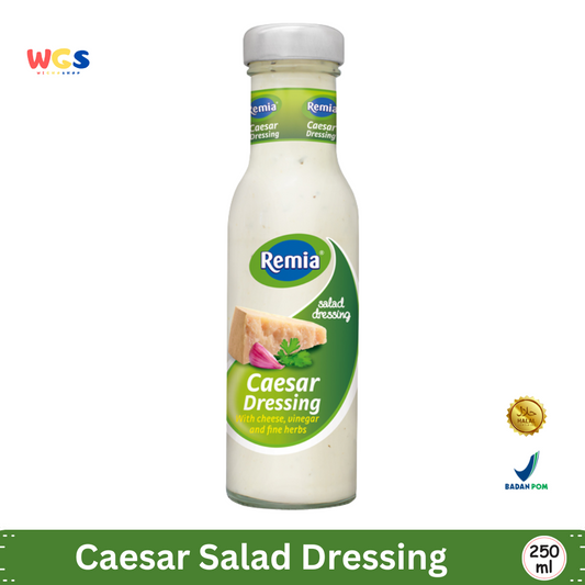 Remia Caesar Salad Dressing 250ml – Saus Salad Krim Keju dan Rempah Lembut Siap Pakai untuk Hidangan