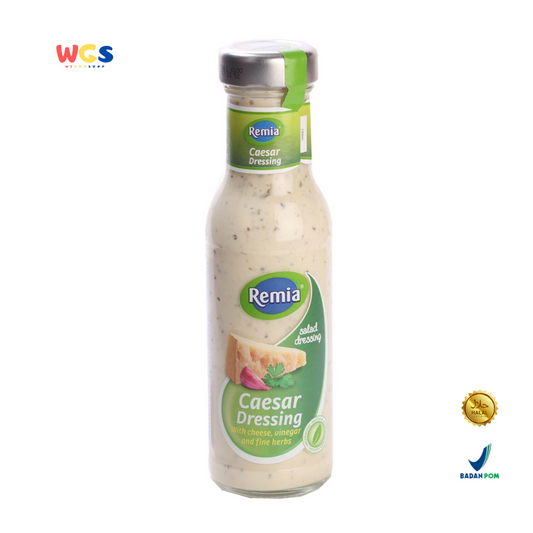Remia Caesar Salad Dressing 250ml – Saus Salad Krim Keju dan Rempah Lembut Siap Pakai untuk Hidangan