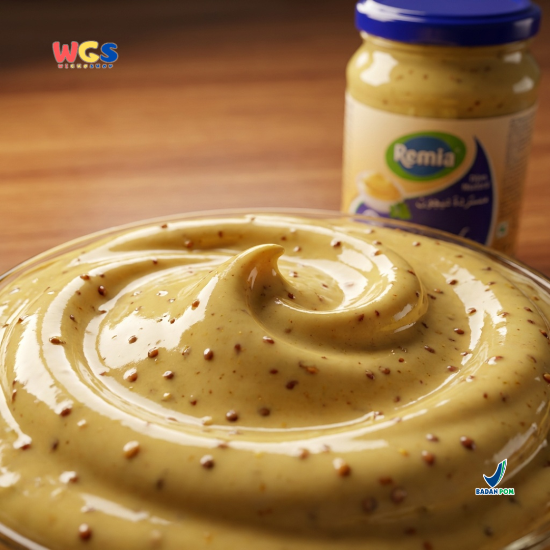 Remia Dijon Mustard 370g – A tangy and creamy French mustard, perfect for sandwiches and dips