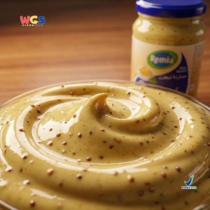 Remia Dijon Mustard 370g – A tangy and creamy French mustard, perfect for sandwiches and dips