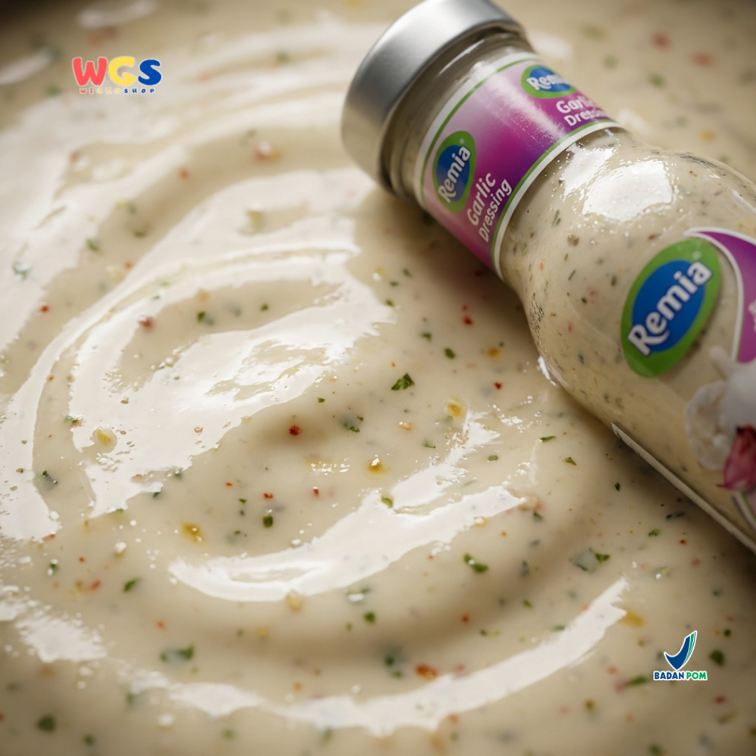Remia Garlic Dressing 250ml - Salad Dressing Creamy Bawang Putih untuk Salad & Sandwich