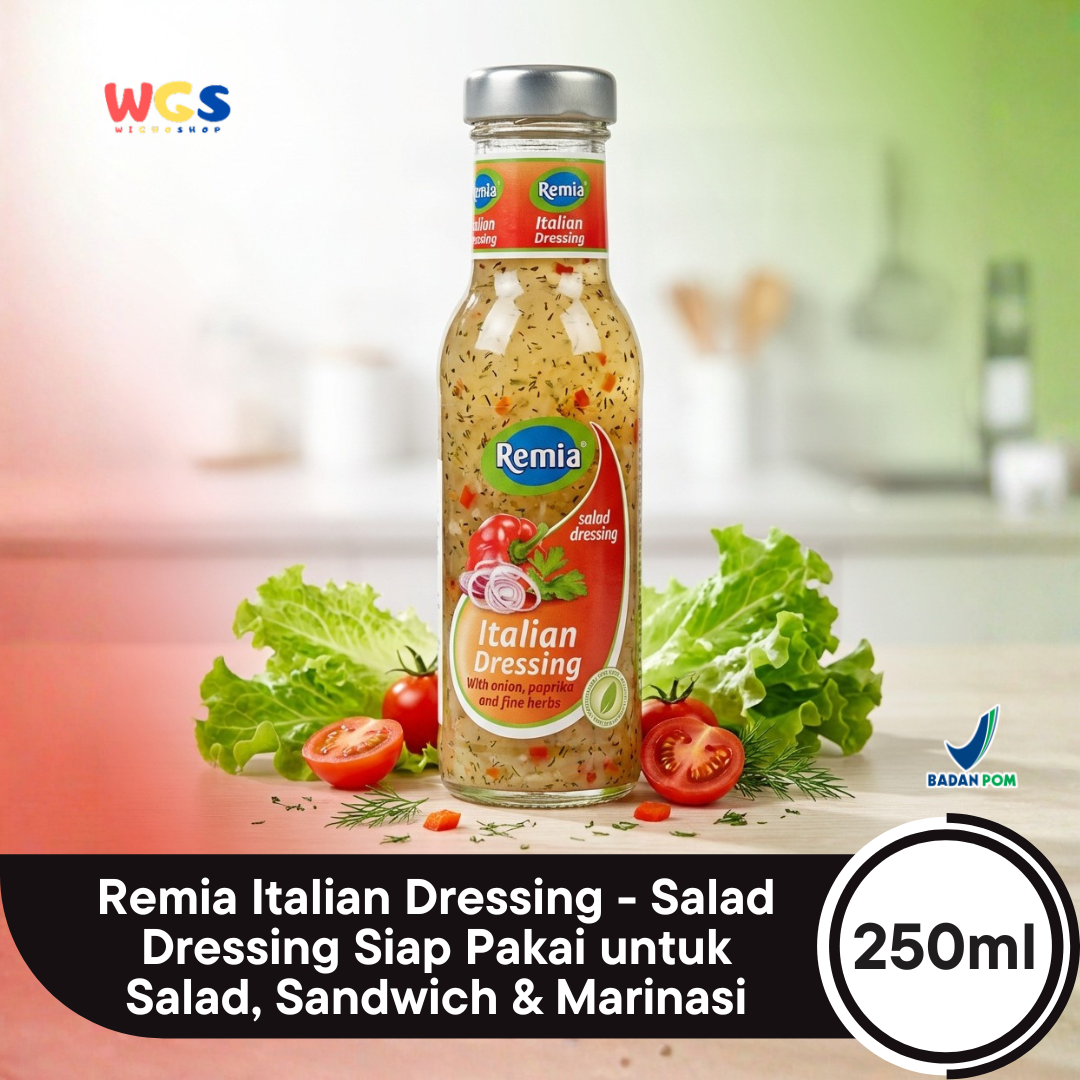 Remia Italian Dressing 250ml – Salad Dressing with Authentic Flavor &amp; Selected Spices