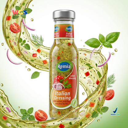Remia Italian Dressing 250ml – Salad Dressing with Authentic Flavor &amp; Selected Spices