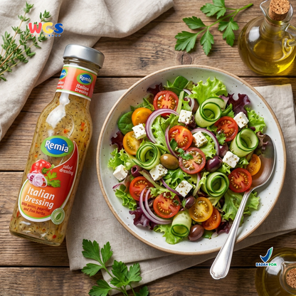 Remia Italian Dressing 250ml – Salad Dressing with Authentic Flavor &amp; Selected Spices