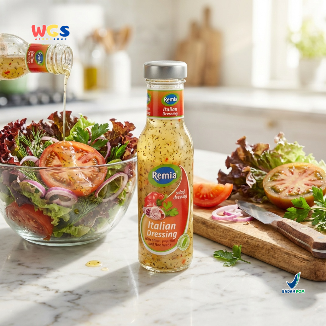 Remia Italian Dressing 250ml – Salad Dressing with Authentic Flavor &amp; Selected Spices