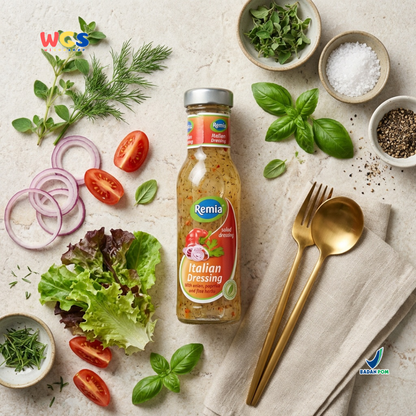 Remia Italian Dressing 250ml – Salad Dressing with Authentic Flavor &amp; Selected Spices