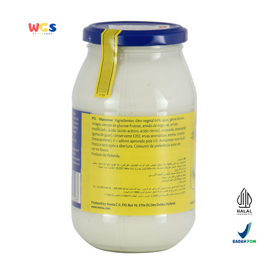 Remia Mayonnaise Delicious & Creamy 500ml / 482g – Mayones Premium Lembut dan Gurih dari Belanda