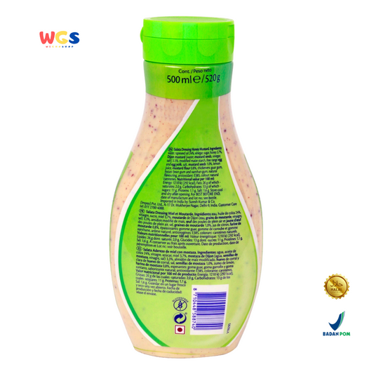 Remia Salata Honey Mustard Dressing 500ml – Saus Salad Madu & Mustard Creamy untuk Wrap & Sandwich