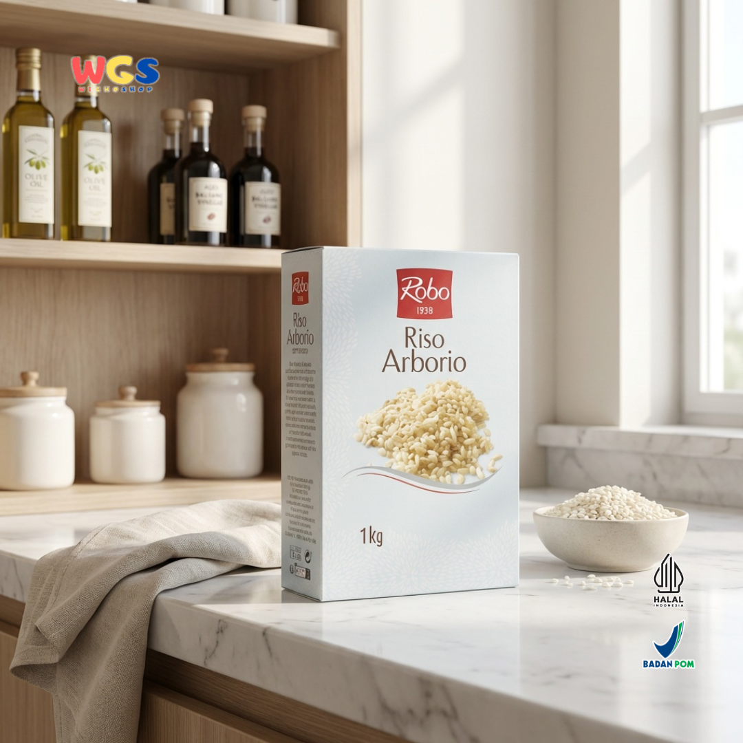Robo 1938 Riso Arborio 1kg - Beras Arborio Italia untuk Risotto, Nasi Creamy & Masakan Premium