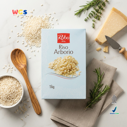 Robo 1938 Riso Arborio 1kg - Beras Arborio Italia untuk Risotto, Nasi Creamy & Masakan Premium
