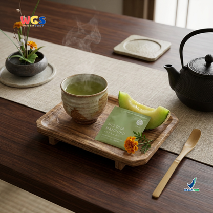Roji Melona Manpuku Japanese Sencha with Honey Melon - Teh Hijau Jepang Aroma Melon